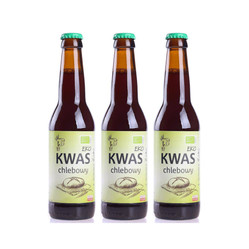 Zestaw: 3x KWAS CHLEBOWY BEZGLUTENOWY BIO 330 ml - EKO NATURA