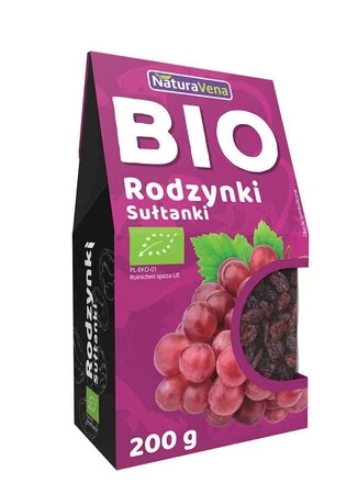 NATURAVENARODZYNKI SUŁTANKI BIO 200 g