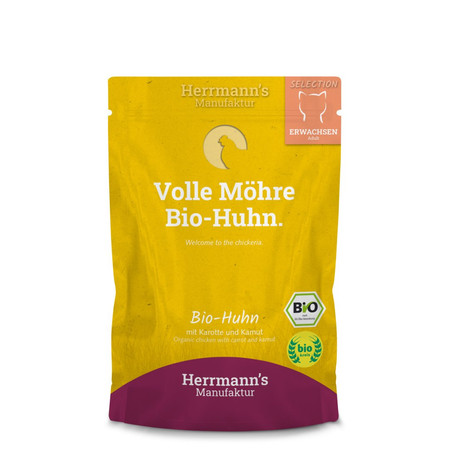 Zestaw 10x HERRMANN'S Selection Cat Bio Huhn - bio kurczak (100g)