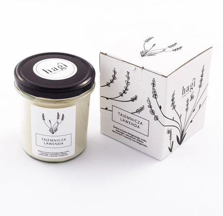 Hagi − Tajemnicza lawenda, świeca sojowa − 230 g