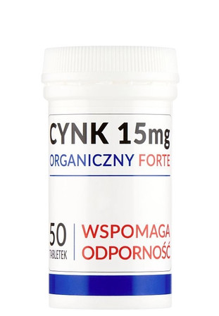 UNIPHAR Cynk organiczny forte 15mg, 50 tabl.