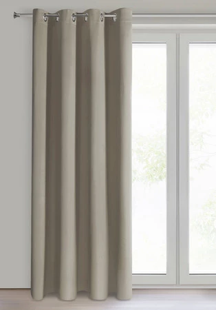 ZASŁONA GOTOWA NERISA 140 X 250 CM CIEMNOBEŻOWY