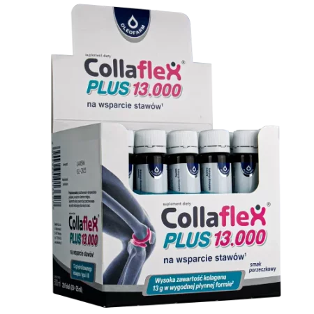 Oleofarm Collaflex SHOT 13000 mg kolagen w płynie na wsparcie stawów i kości 25 ml x 20 szt.