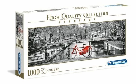 Puzzle 1000 panoramiczne HQ Rower w Amsterdamie 39440 -