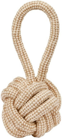 KERBL Piłka na sznurze z juty XL 31 cm Zabawka dla psa