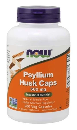 Psyllium Husk Caps - Babka Płesznik 500 mg (200 kaps.)