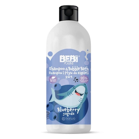Bebi Kids szampon i płyn do kąpieli dla dzieci 2w1 Jagoda 500ml