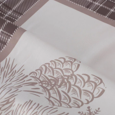 OBRUS ŚWIĄTECZNY HOLLY 85 X 85 CM BEŻOWY