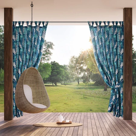 Zasłona gotowa Garden 9 na Szelkach 155 x 240 cm, Turkusowy