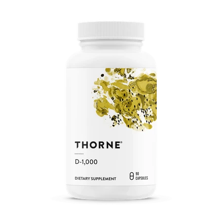 THORNE RESEARCH Vitamin D-1000 - Witamina D3 (90 kaps.)