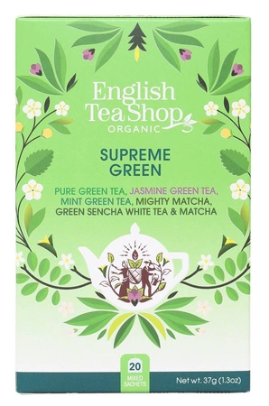 English Tea Shop, Herbata Mix Smaków, SUPREME GREEN, 37g