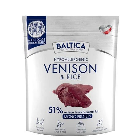 Baltica Nutraceutic Adult Venison&Rice M - karma sucha dla psa - 3kg