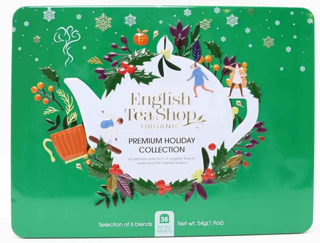 English Tea Shop Zestaw ekologicznych herbat w metalowej puszce 36 saszetek w 6 różnych smakach