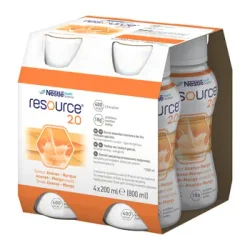 Zestaw: 1x RESOURCE 2.0 ananas mango 4 x 200ml, 1x RESOURCE 2.0 smak 4 x 200ml i 1x RESOURCE 2.0 morela 4 x 200ml  