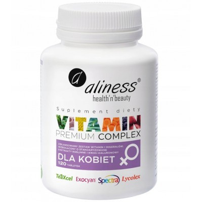 Aliness Premium Vitamin Complex dla kobiet 120 tabl. - Nabea.pl