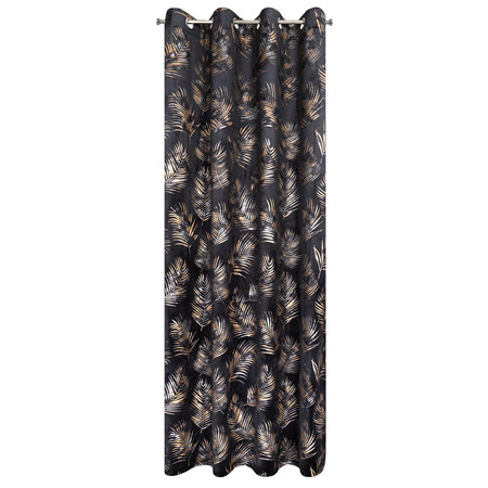 ZASŁONA GOTOWA GLORIA 140 X 250 CM CZARNY