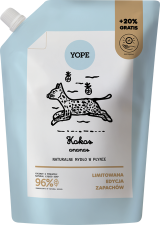 Yope Refil Mydło w Płynie Kokos Ananas 600ml
