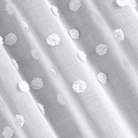 ZASŁONA GOTOWA D91 STELLA 140 X 250 CM BIAŁY