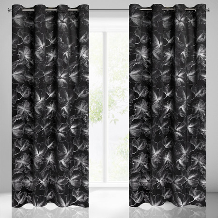 ZASŁONA GOTOWA STELLA 140 X 250 CM CZARNY