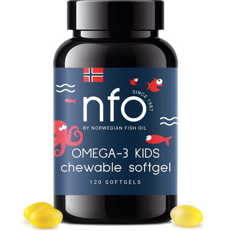 NFO Omega 3 kwasy tłuszczowe EPA i DHA + Witamina D3 dla dzieci 120 żelek