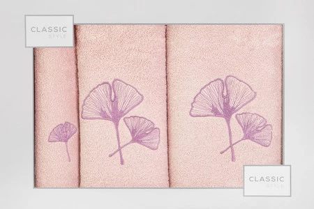 Ręczniki komplet różowy