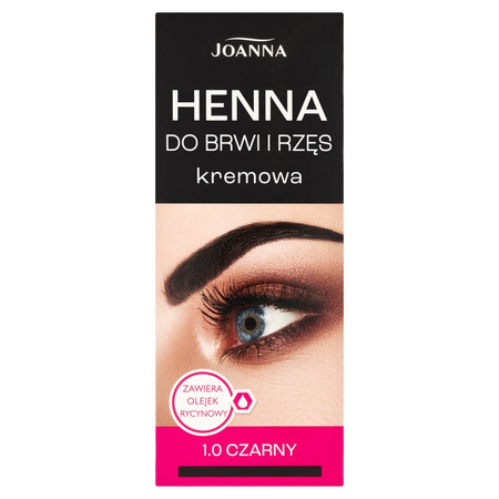 Henna do brwi i rzęs kremowa 1.0 Czarny 15ml