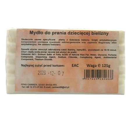 Carmen Mydło do prania odzieży dziecięcej 125 g