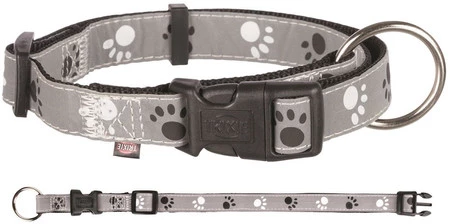 TRIXIE Obroża odblaskowa Safer Life Silver Reflect L-XL