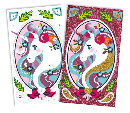 Janod Zestaw kreatywny Magiczny brokat Jednorożce 7+