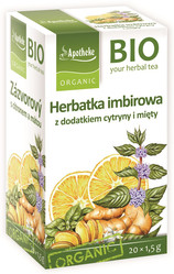 Herbatka Imbirowa z Cytryną i Miętą BIO (20 x 1,5 g) 30 g