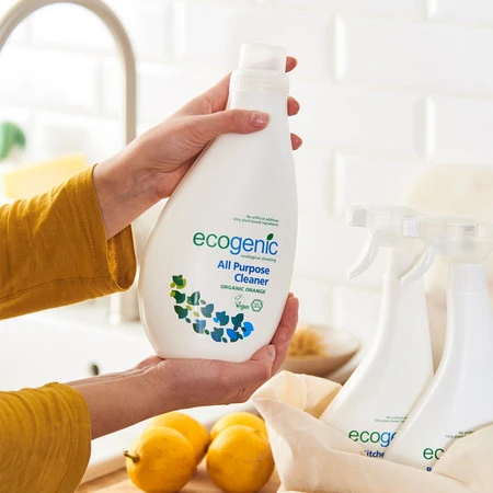 Ecogenic, Uniwersalny płyn do czyszczenia różnych powierzchni, Pomarańcza, 1000 ml