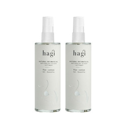 Zestaw: 2x Hagi − Len i bawełna, naturalny olejek intymny − 100 ml