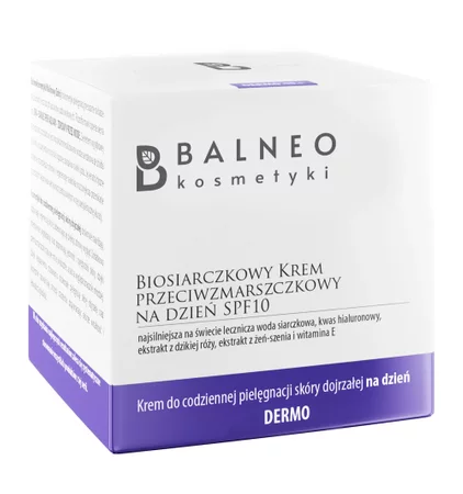 Balneokosmetyki - Biosiarczkowy krem przeciwzmarszczkowy na dzień 50ml