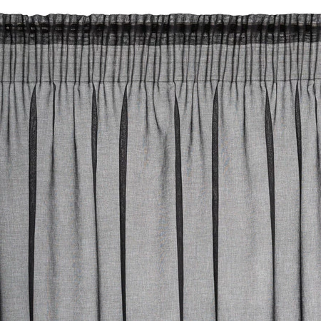 FIRANA GOTOWA CARLI NA TAŚMIE 140 X 270 CM CZARNY