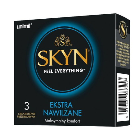 Skyn Ekstra Nawilżane nielateksowe prezerwatywy 3szt