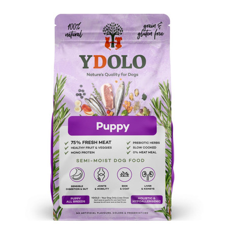 YDOLO Puppy wieprzowina Iberico i ryby - karma półwilgotna dla psa szczeniąt - 2,5kg