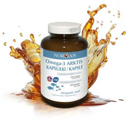 Norsan Omega-3 ARKTIS kwasy tłuszczowe omega-3 DHA 120 kaps.