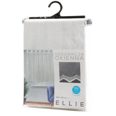 FIRANA GOTOWA ELLIE 350 X 145 CM BIAŁY