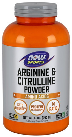 Now Foods Arginina i Cytrulina Aminokwasy 340 g