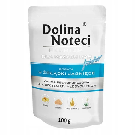 Dolina Noteci Junior małe rasy żołądki jagnięce -  Karma dla szczeniąt - 100g