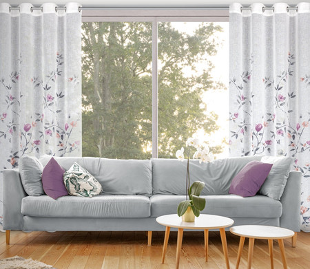 ZASŁONA GOTOWA ANTEA 140 X 250 CM BIAŁY