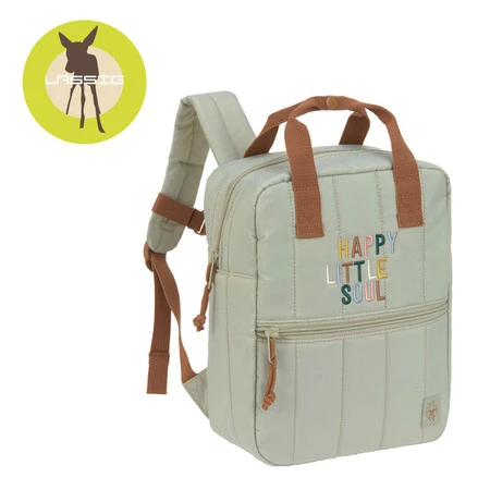 Lassig Plecak mini kwadratowy Little Gang Light khaki