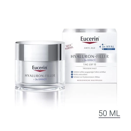 Eucerin Hyaluron-Filler Krem na dzień SPF 15 skóra sucha 50ml