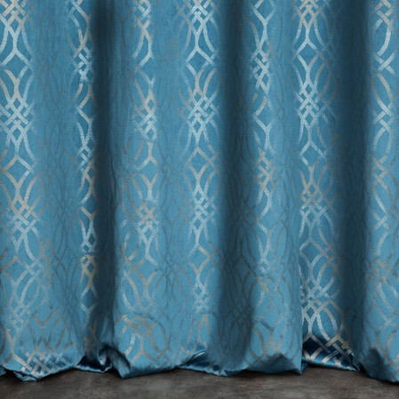 ZASŁONA GOTOWA ARETA 140 X 250 CM NIEBIESKI