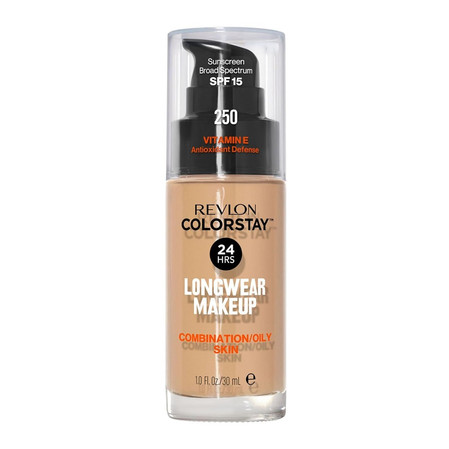 ColorStay podkład z pompką do cery mieszanej i tłustej z kompleksem SoftFlex 250 Fresh Beige 30ml