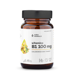 Aura Herbals Witamina B1 100 mg, tiamina, 60 kaps.