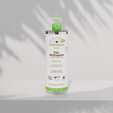 Alphanova Bebe Bio, Naturalna Woda Micelarna do mycia, 400ml