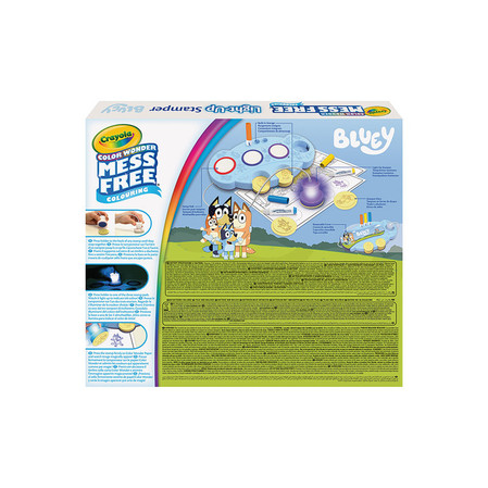 Crayola Podświetlane stemple dla dzieci niebrudzące Color Wonder Mess Free Bluey 3+