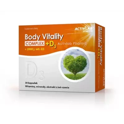 Body Vitality Complex + D3, 30 kapsułek