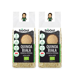 Zestaw: 2x BIOGOL QUINOA BIAŁA (KOMOSA RYŻOWA) BEZGLUTENOWA BIO 250g
